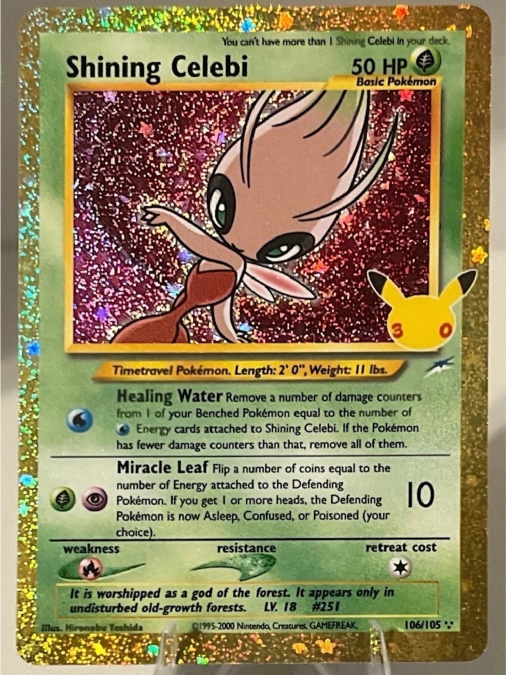 Pokémon TCG: 30th Celebration Classic Collection - SHINING CELEBI 106/105 NM